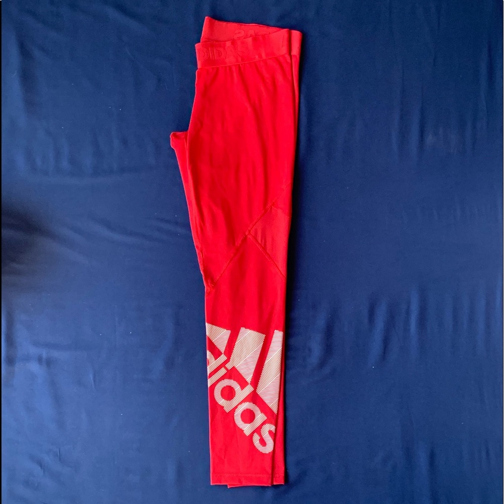 Adidas Red Leggings